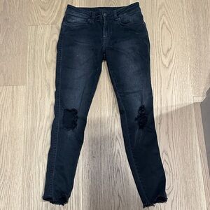 Ksubi Black Distressed Skinny Jeans